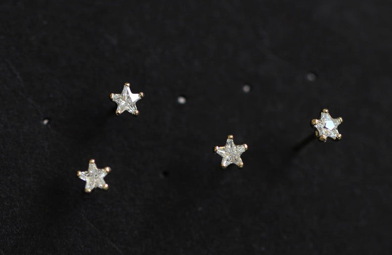 Inlaid Starfish Stud Earrings